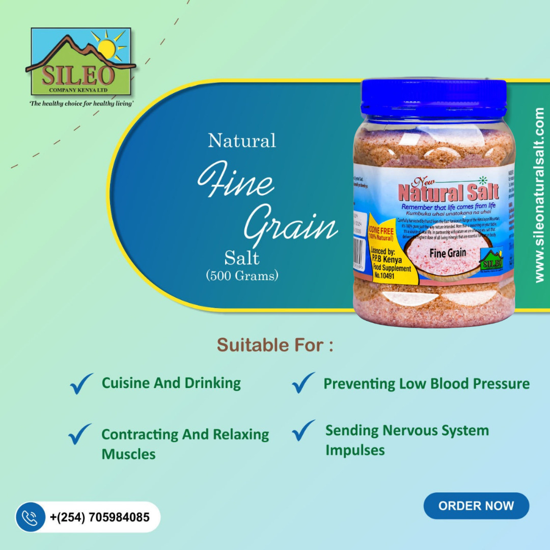 Natural Fine Grain Salt 500 grams